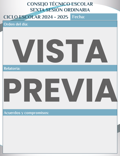 Agenda Formal SUPERVISOR Primaria Ciclo Escolar 2024 - 2025