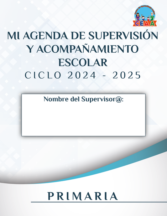 Agenda Formal SUPERVISOR Primaria Ciclo Escolar 2024 - 2025