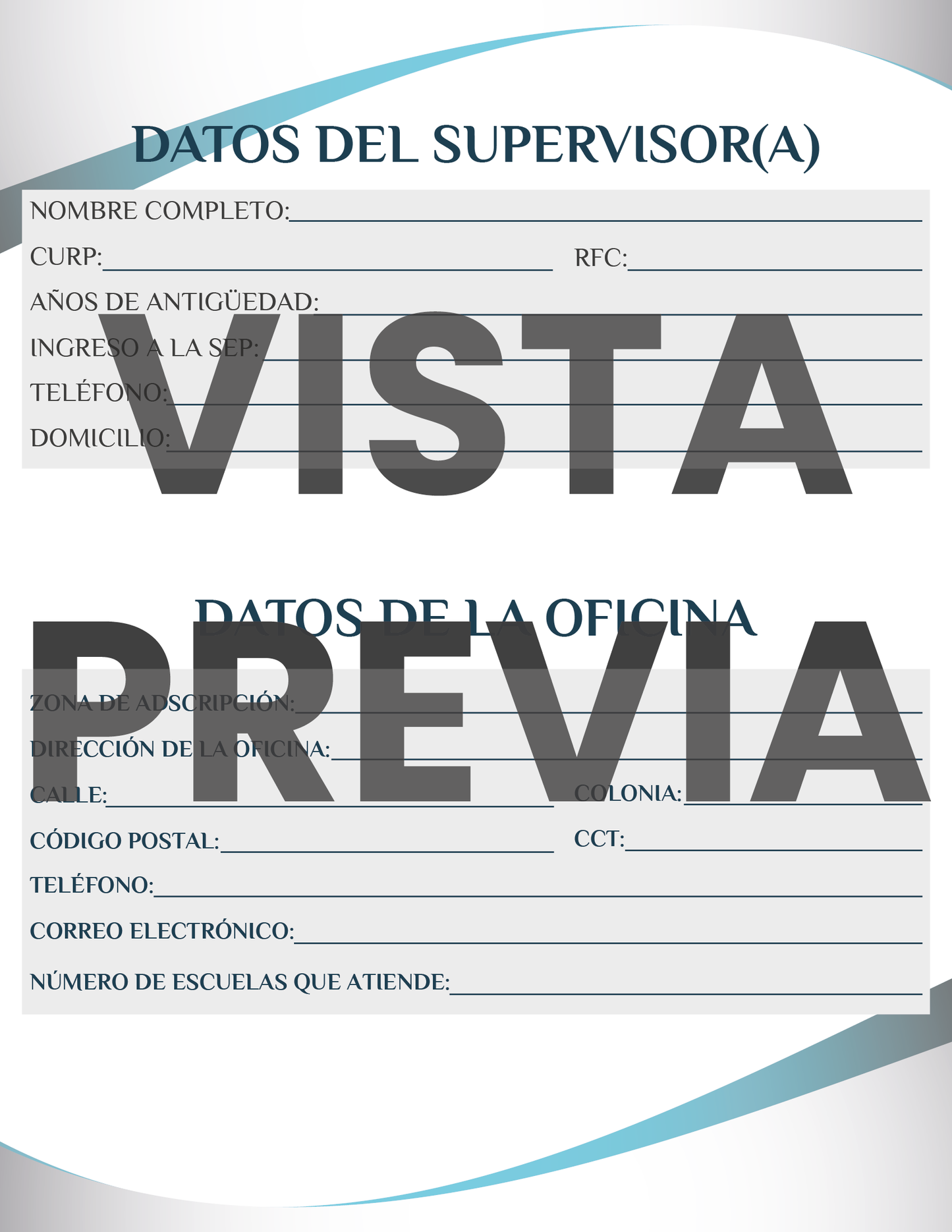 Agenda Formal SUPERVISOR Secundaria Ciclo Escolar 2024 - 2025