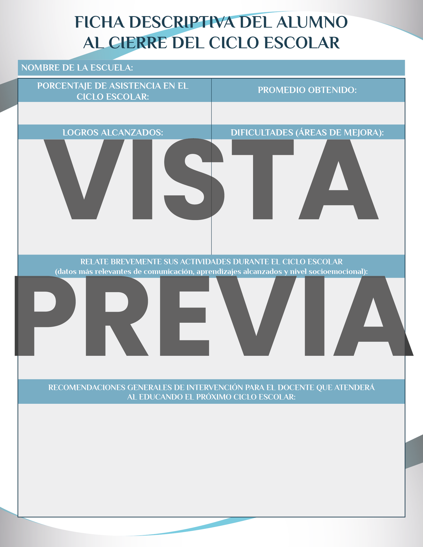 Agenda Formal SUPERVISOR Secundaria Ciclo Escolar 2024 - 2025