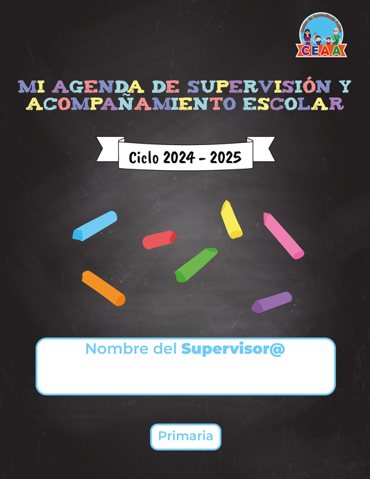 Agenda Gises SUPERVISOR Primaria Ciclo Escolar 2024 - 2025