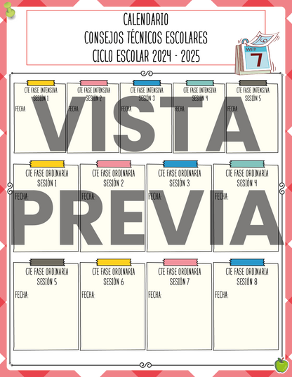 Agenda Roja MAESTRO Primaria Ciclo Escolar 2024 - 2025 en PDF