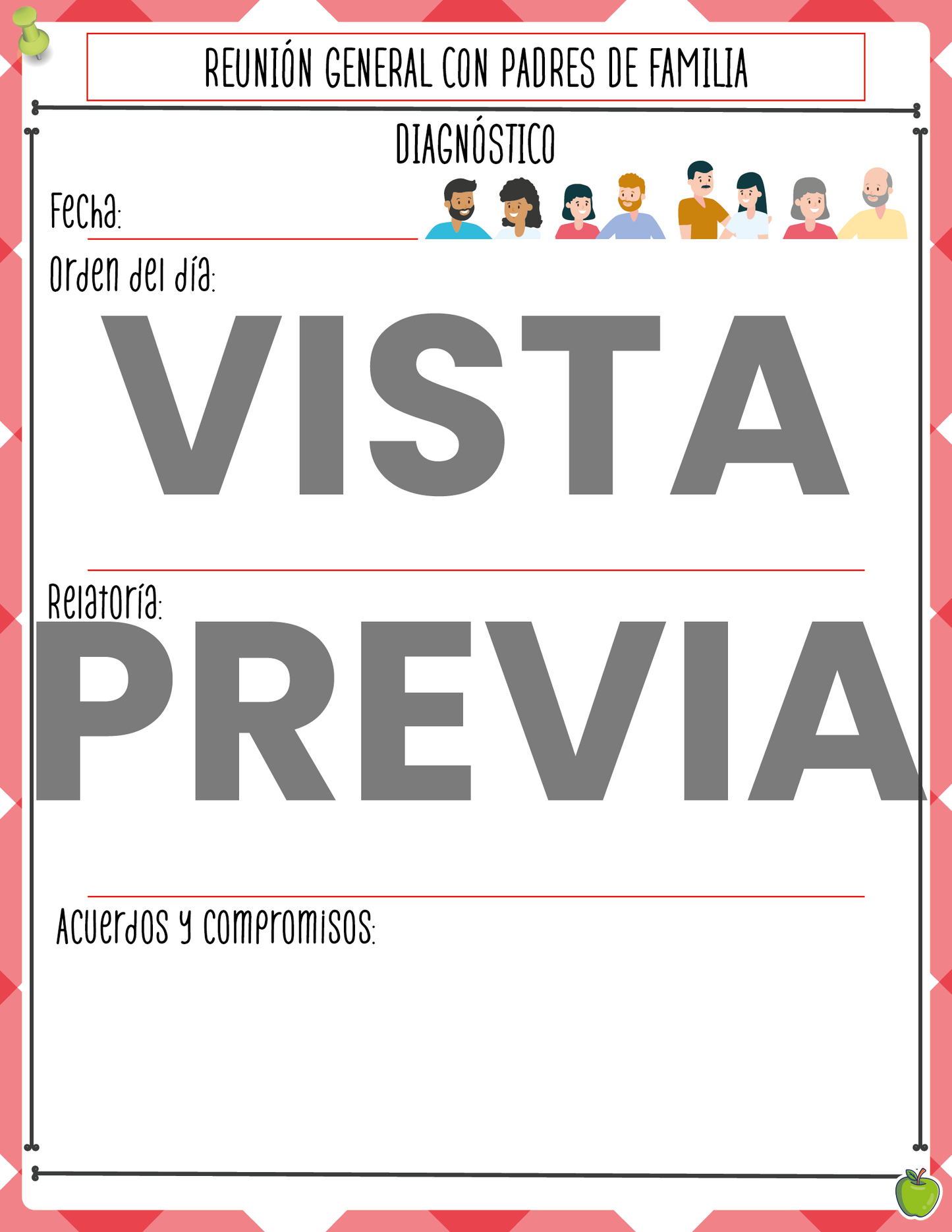 Agenda Roja MAESTRO Primaria Ciclo Escolar 2024 - 2025 en PDF