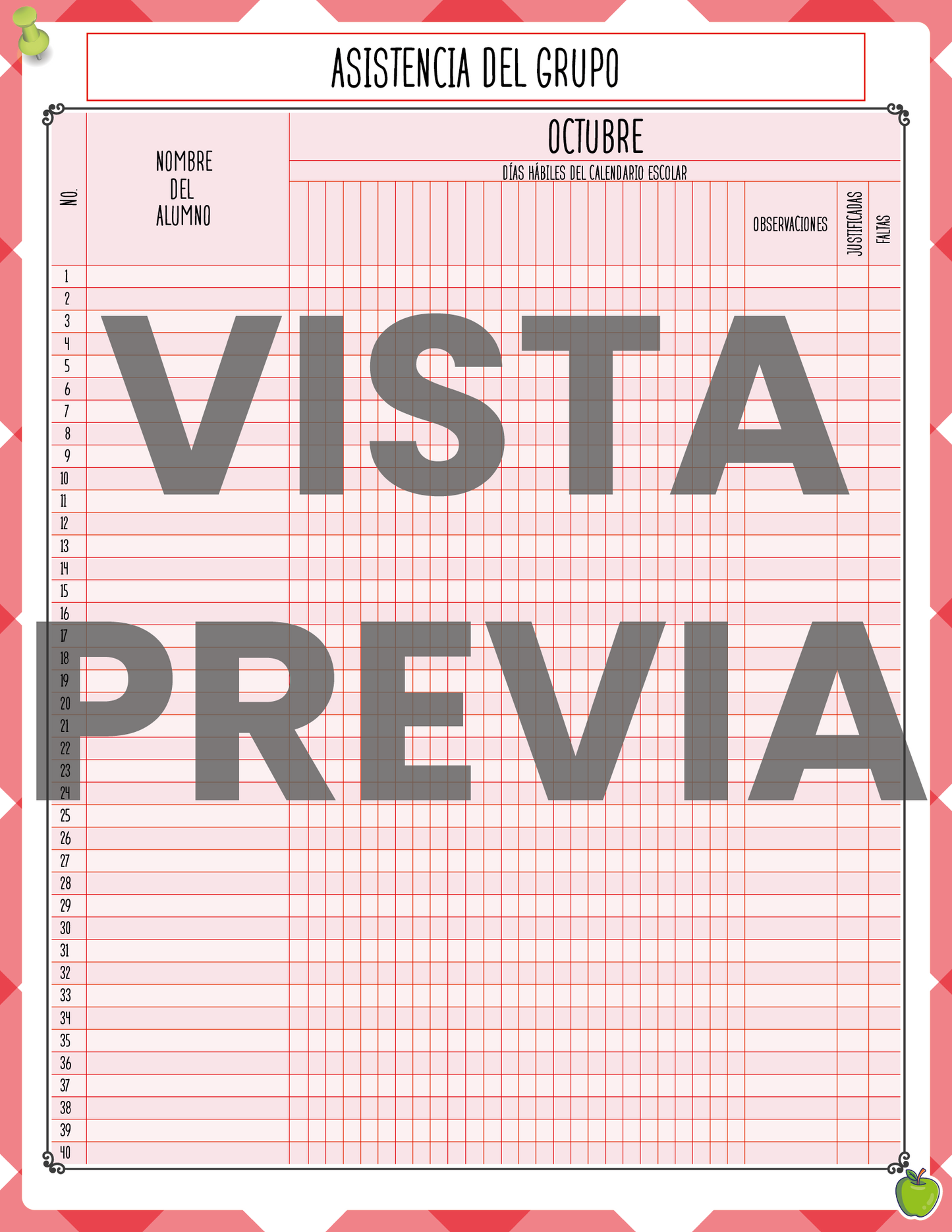 Agenda Roja MAESTRO Primaria Ciclo Escolar 2024 - 2025 en PDF