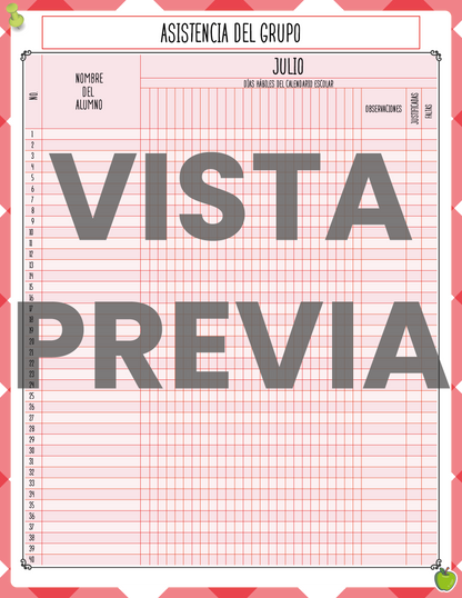 Agenda Roja MAESTRO Primaria Ciclo Escolar 2024 - 2025 en PDF