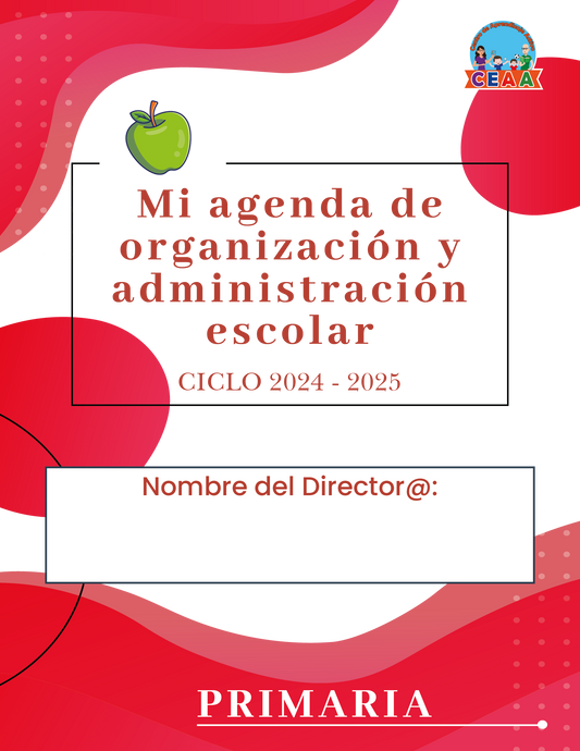 Agenda Rosa DIRECTOR Primaria Ciclo Escolar 2024 - 2025 en PDF