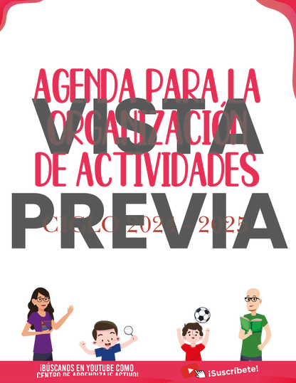 Agenda Rosa DIRECTOR Secundaria Ciclo Escolar 2024 - 2025 en PDF