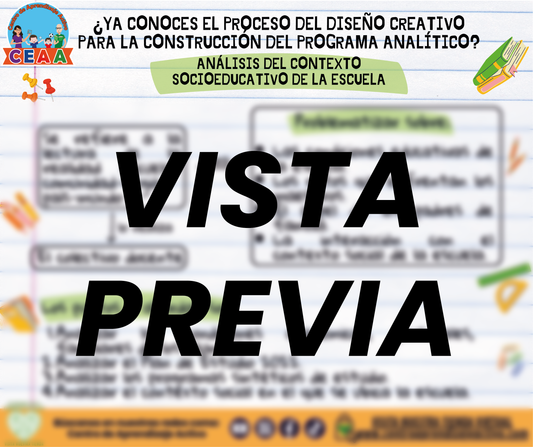 Infografía ¿YA CONOCES EL PROCESO DEL DISEÑO CREATIVO PARA LA CONSTRUCCIÓN DEL PROGRAMA ANALÍTICO? ANÁLISIS DEL CONTEXTO SOCIOEDUCATIVO DE LA ESCUELA