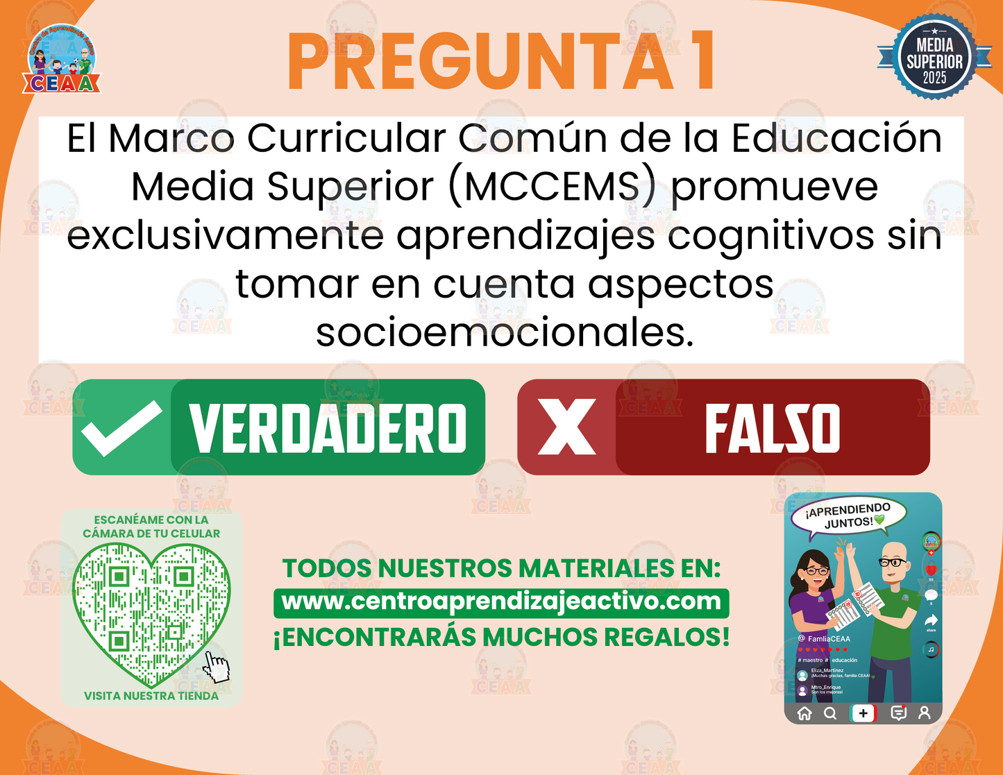 Cuadernillo de Estudio - Anexo del ACUERDO Número 09/08/23 - Verdadero o Falso Media Superior