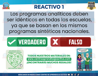 Cuadernillo de Estudio - Reconociendo Nuestro Contexto Fascículo 1 - Verdadero o Falso