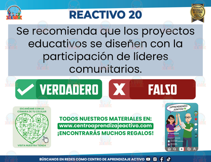 Cuadernillo de Estudio - Aprendamos en Comunidad Fascículo 1 - Verdadero o Falso en PDF