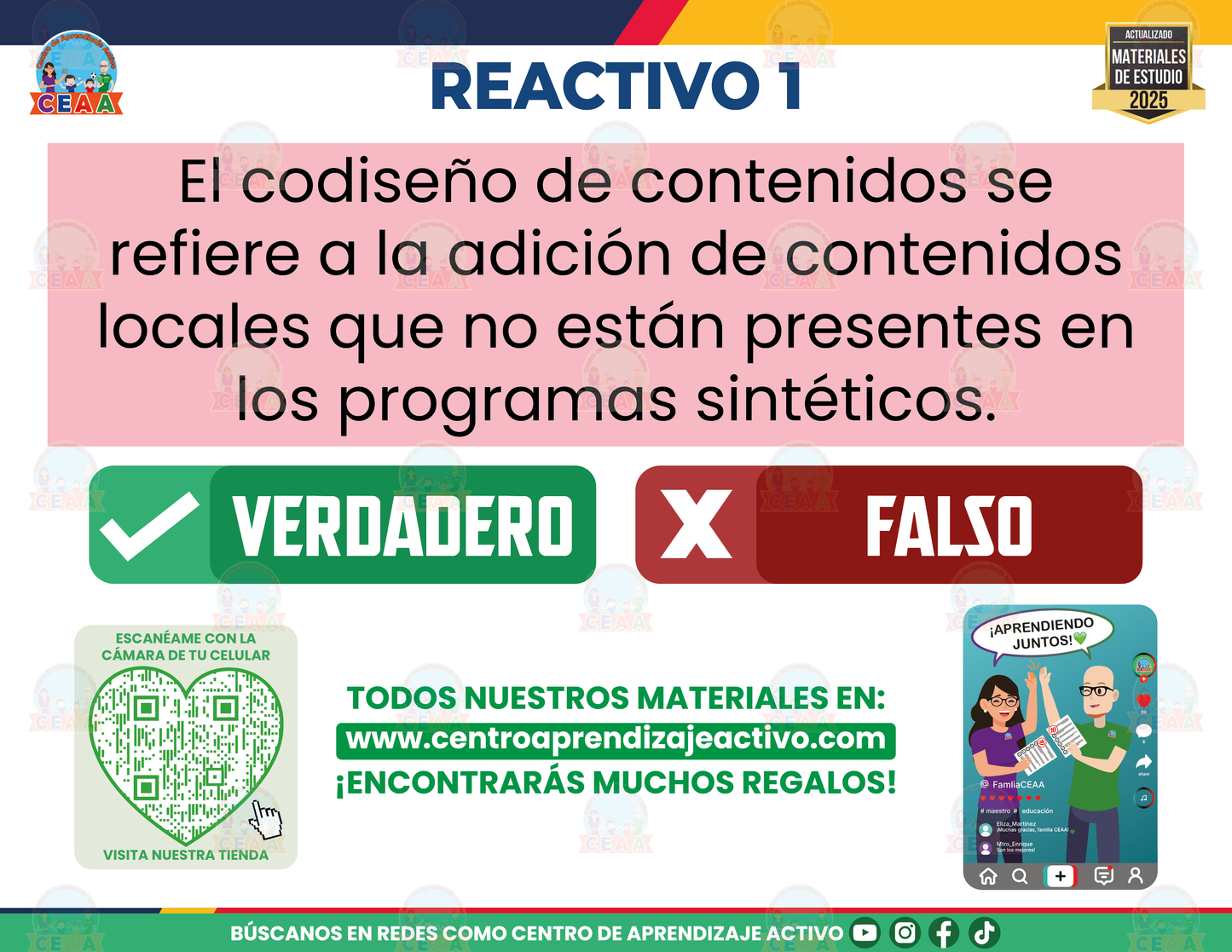 Cuadernillo de Estudio - Hacia la Integración Curricular. Los Procesos de Contextualización y Codiseño de Contenidos Fascículo 2 - Verdadero o Falso