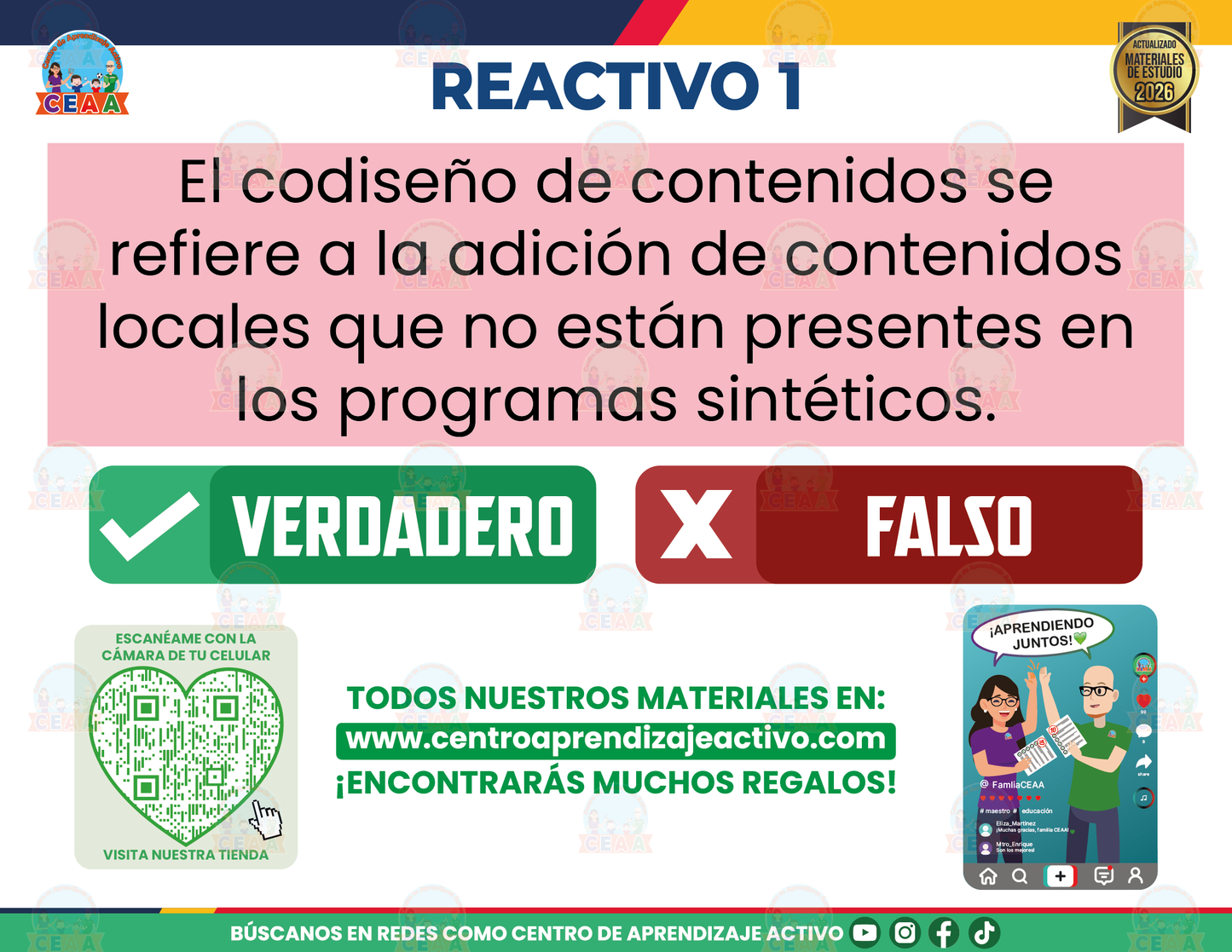 Cuadernillo de Estudio - Aprendamos en Comunidad Fascículo 2 - Verdadero o Falso en PDF