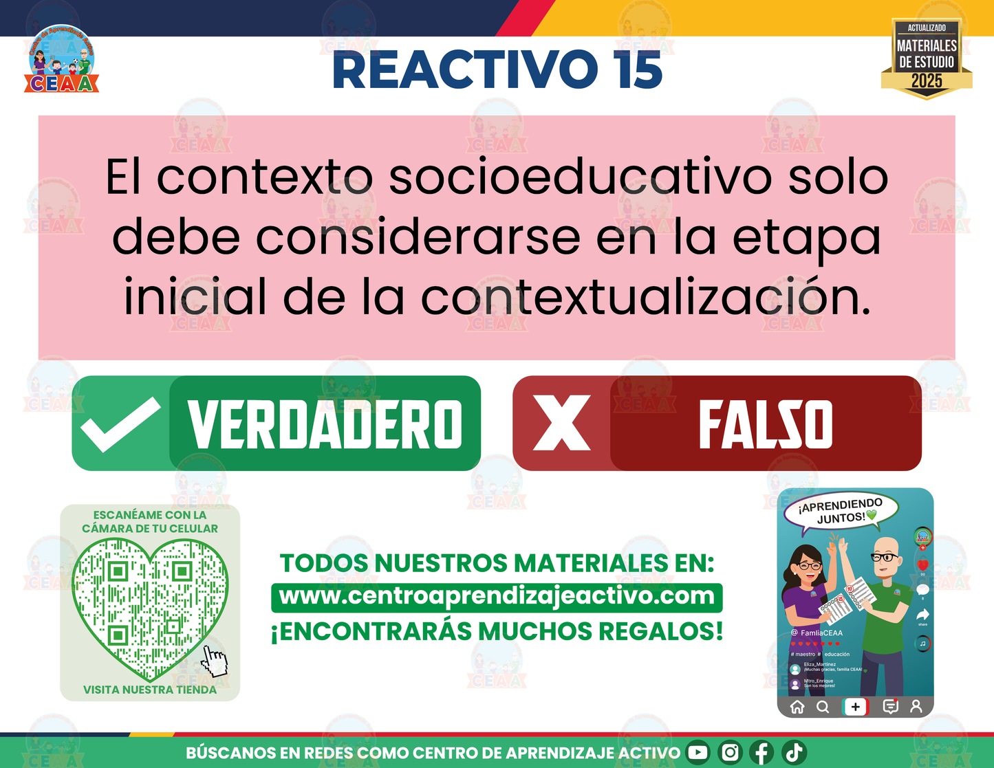 Cuadernillo de Estudio - Hacia la Integración Curricular. Los Procesos de Contextualización y Codiseño de Contenidos Fascículo 2 - Verdadero o Falso