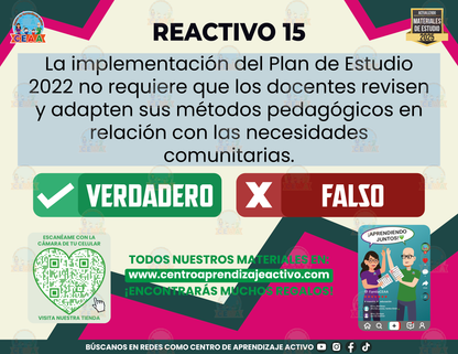 Cuadernillo de Estudio -  El Trabajo Con, Desde y Para la Comunidad Fascículo 5 - Verdadero o Falso