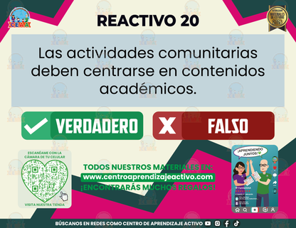 Cuadernillo de estudio - Aprendamos en Comunidad Fascículo 5 - Verdadero o Falso en PDF