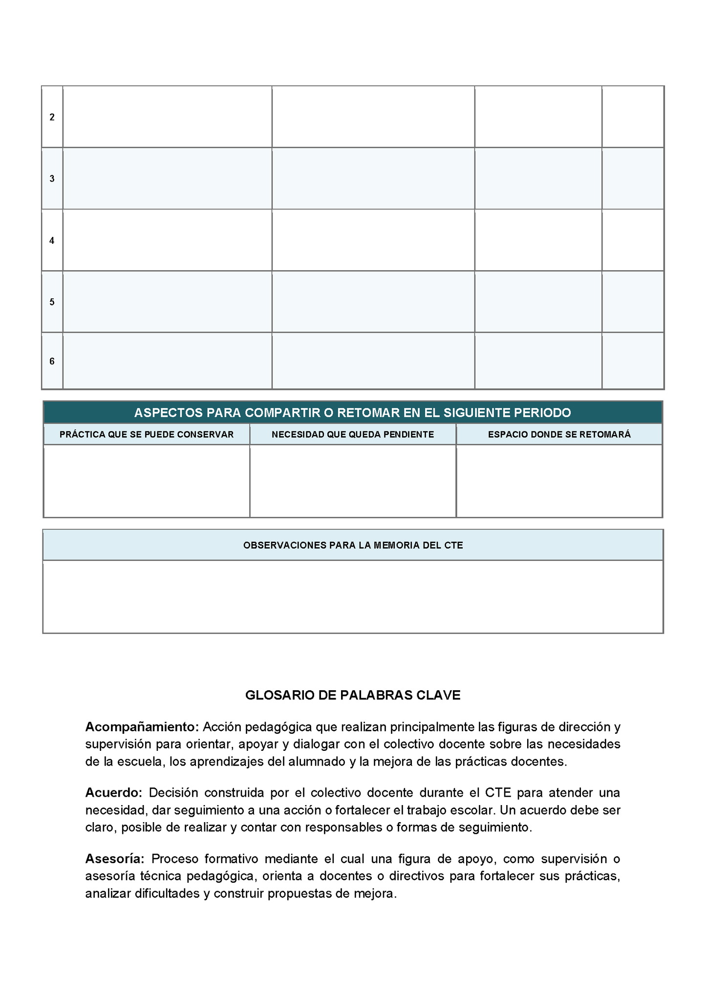 BITÁCORA PARA LA ORGANIZACIÓN Y SEGUIMIENTO DEL CONSEJO TÉCNICO ESCOLAR editable en Word