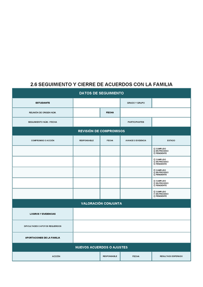 BITÁCORA PARA LA ORGANIZACIÓN Y SEGUIMIENTO PARA LA ATENCIÓN A MADRES Y PADRES DE FAMILIA Editable en Word