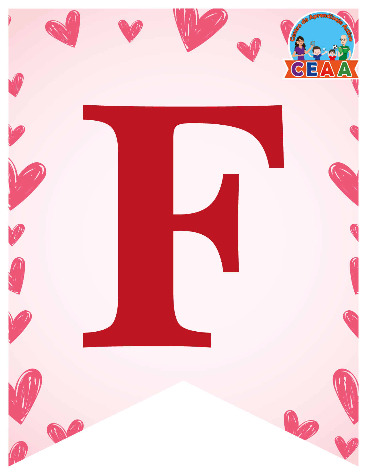 Banderín Mes de Febrero (2 Versiones) en PDF