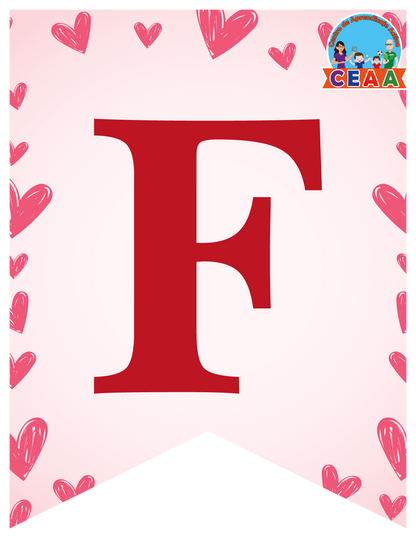 Banderín Mes de Febrero (2 Versiones) en PDF