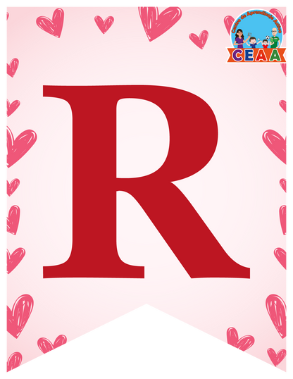 Banderín Mes de Febrero (2 Versiones) en PDF