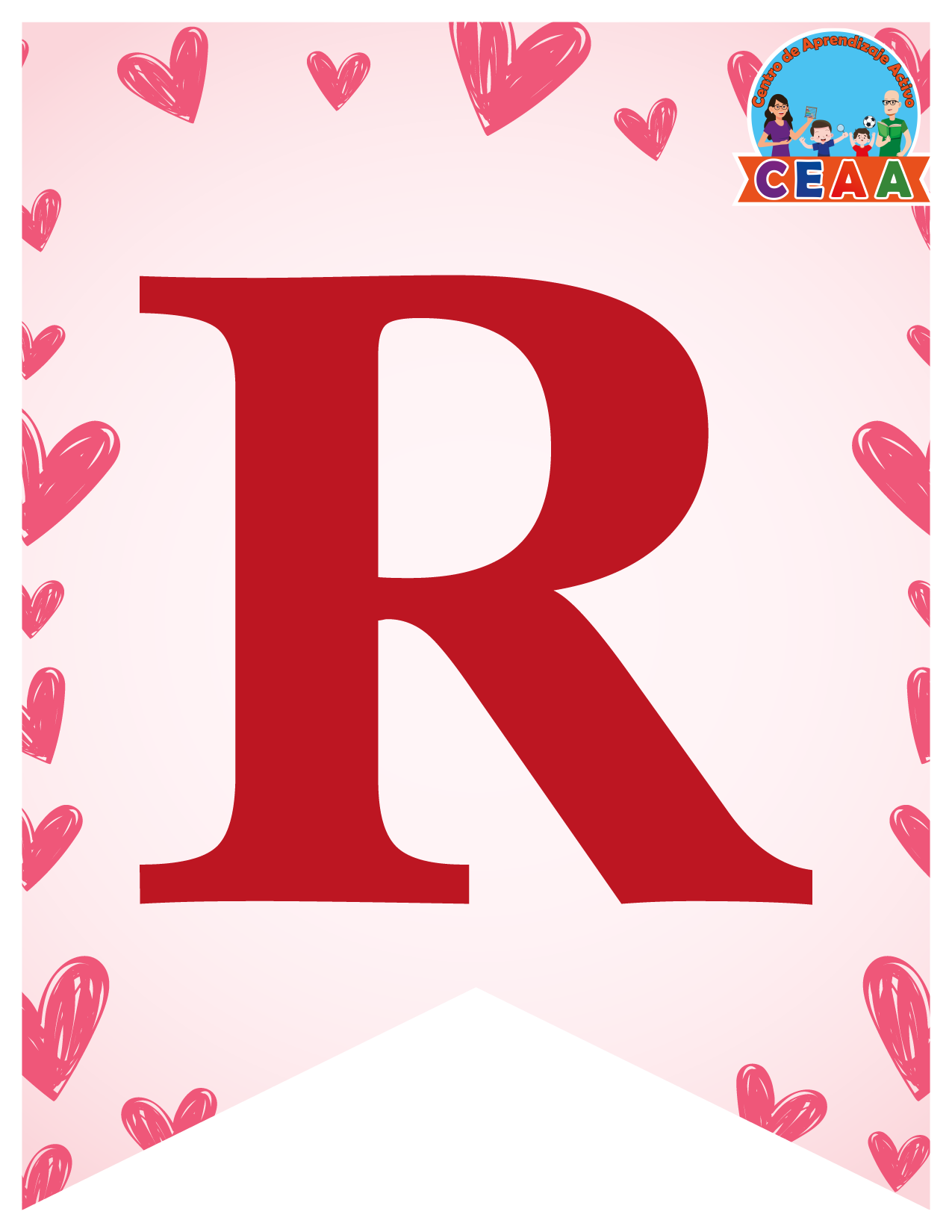 Banderín Mes de Febrero (2 Versiones) en PDF