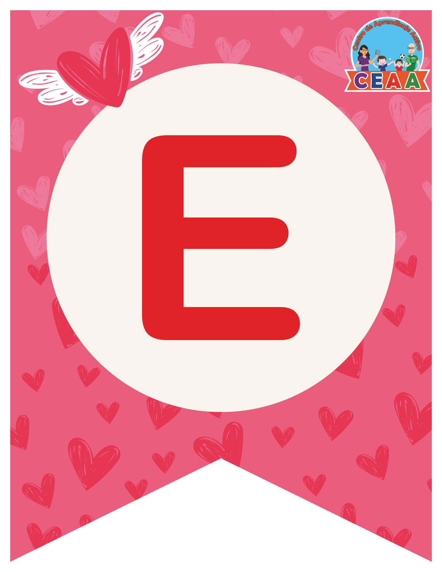 Banderín Mes de Febrero (2 Versiones) en PDF