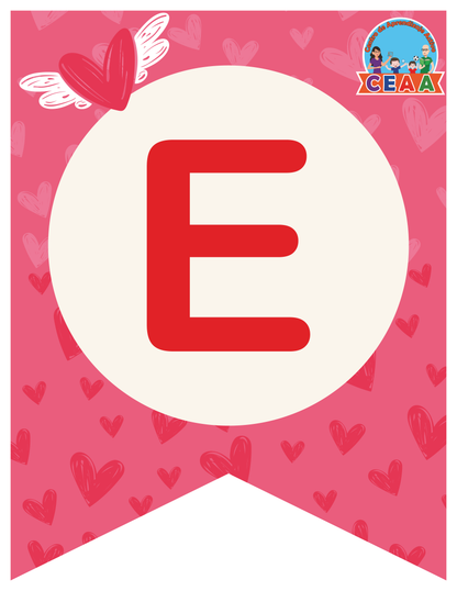 Banderín Mes de Febrero (2 Versiones) en PDF