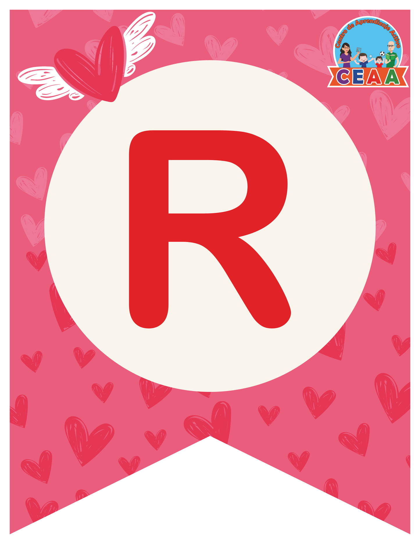 Banderín Mes de Febrero (2 Versiones) en PDF