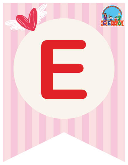 Banderín Mes de Febrero (2 Versiones) en PDF