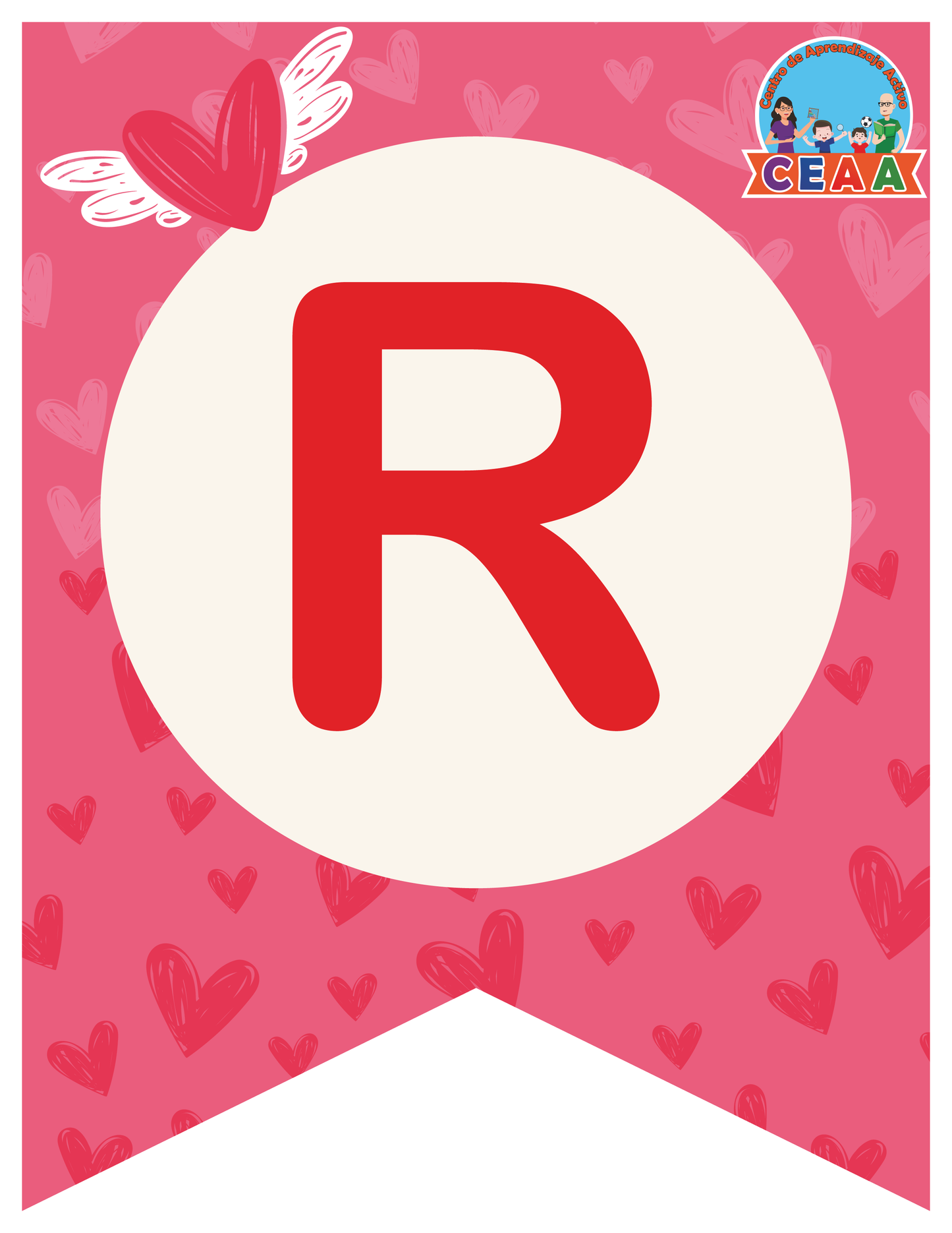 Banderín Mes de Febrero (2 Versiones) en PDF