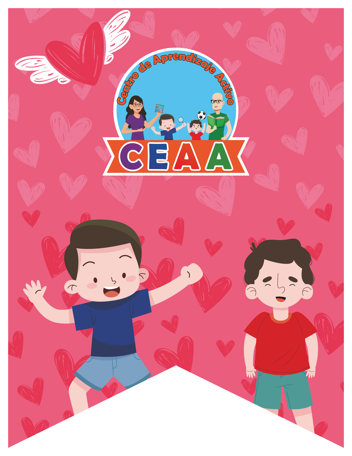 Banderín Mes de Febrero (2 Versiones) en PDF