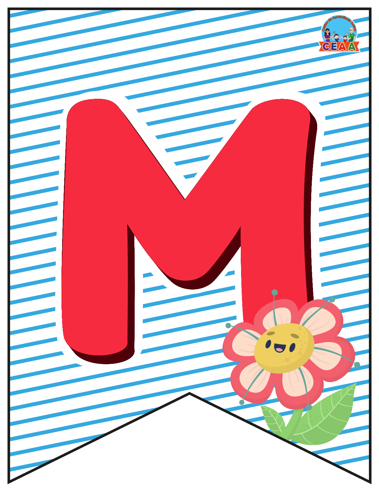 Banderín Mes de Marzo (2 Versiones) en PDF