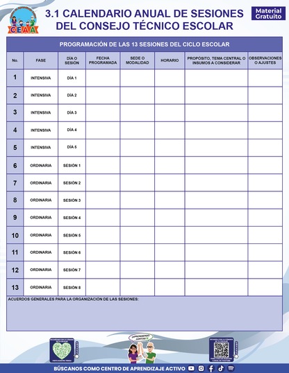 BITÁCORA PARA LA ORGANIZACIÓN Y SEGUIMIENTO DEL CONSEJO TÉCNICO ESCOLAR en PDF