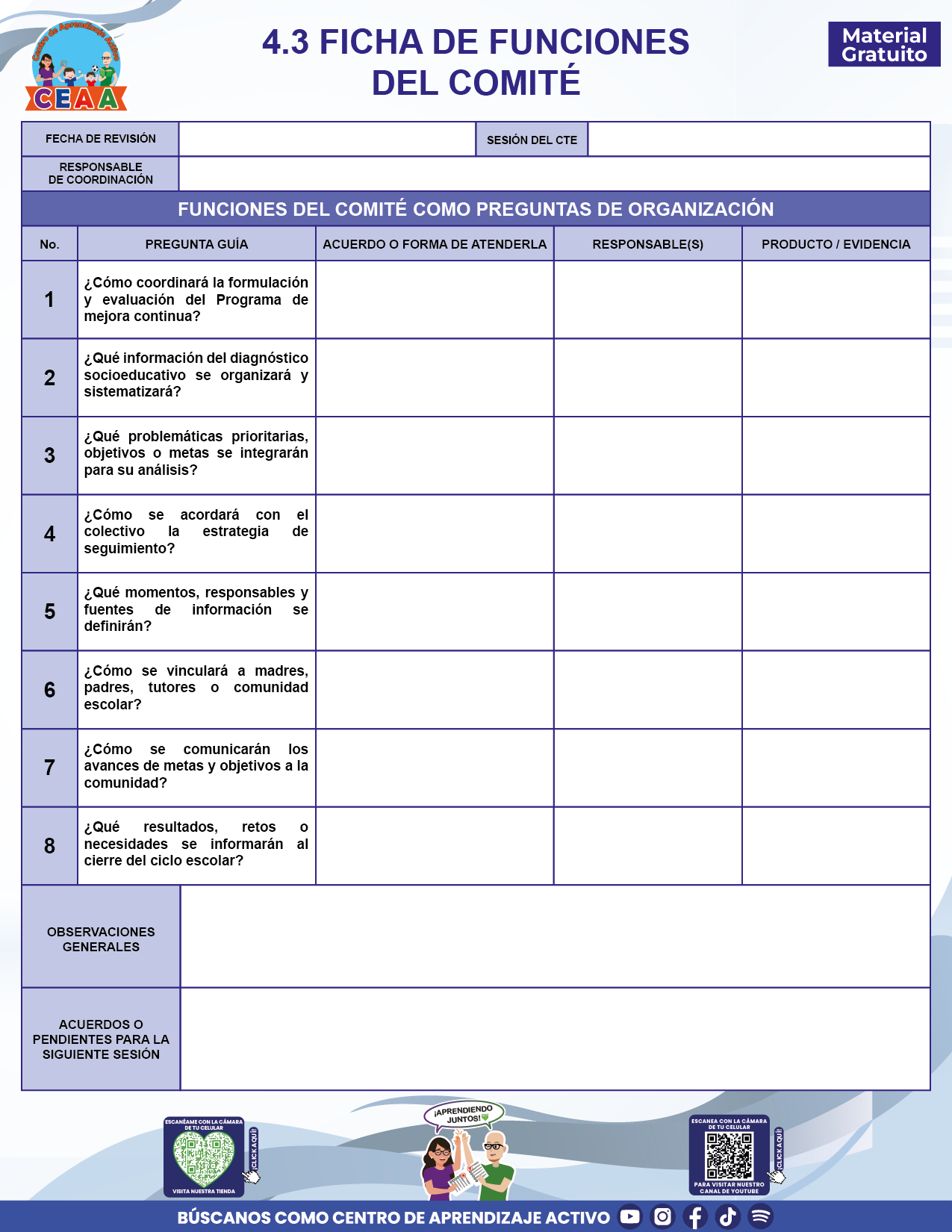 BITÁCORA PARA LA ORGANIZACIÓN Y SEGUIMIENTO DEL CONSEJO TÉCNICO ESCOLAR en PDF