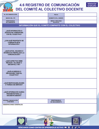 BITÁCORA PARA LA ORGANIZACIÓN Y SEGUIMIENTO DEL CONSEJO TÉCNICO ESCOLAR en PDF