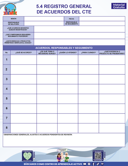 BITÁCORA PARA LA ORGANIZACIÓN Y SEGUIMIENTO DEL CONSEJO TÉCNICO ESCOLAR en PDF