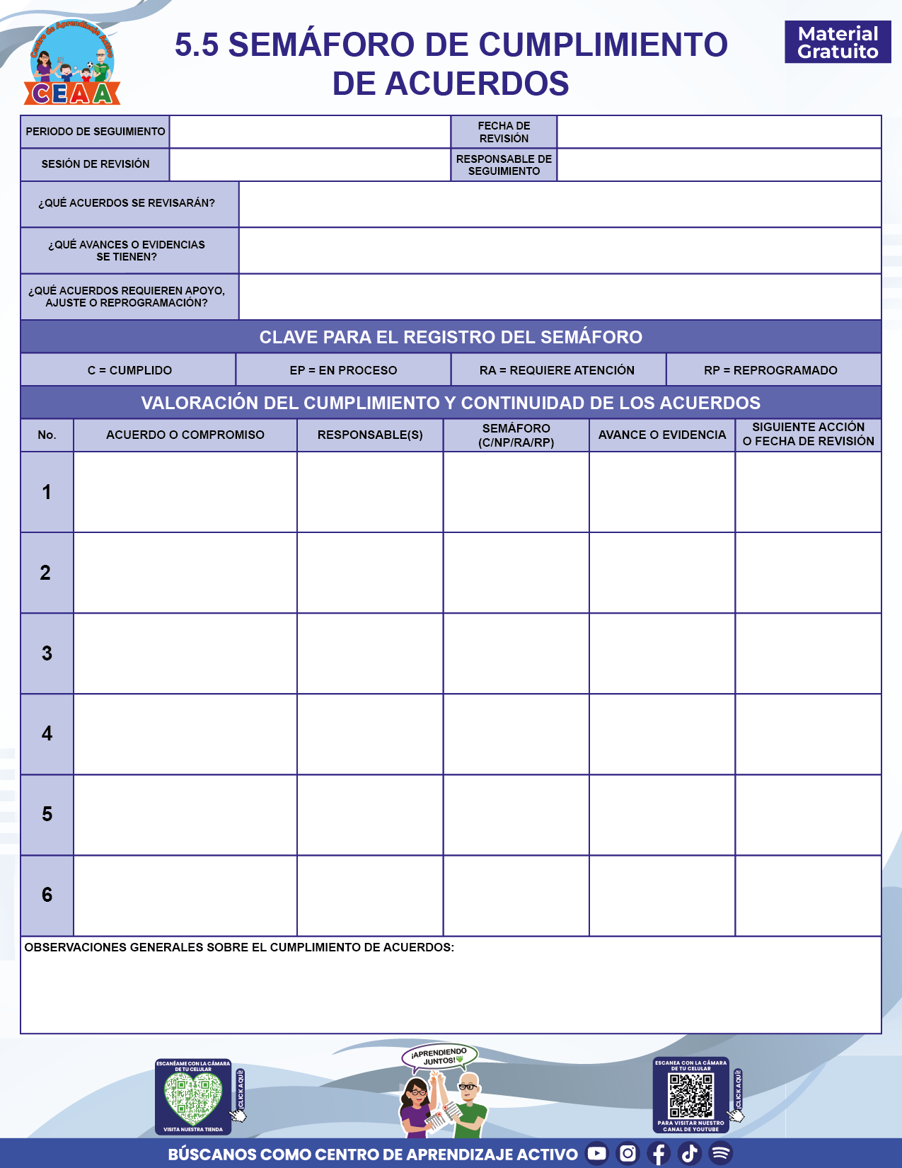 BITÁCORA PARA LA ORGANIZACIÓN Y SEGUIMIENTO DEL CONSEJO TÉCNICO ESCOLAR en PDF