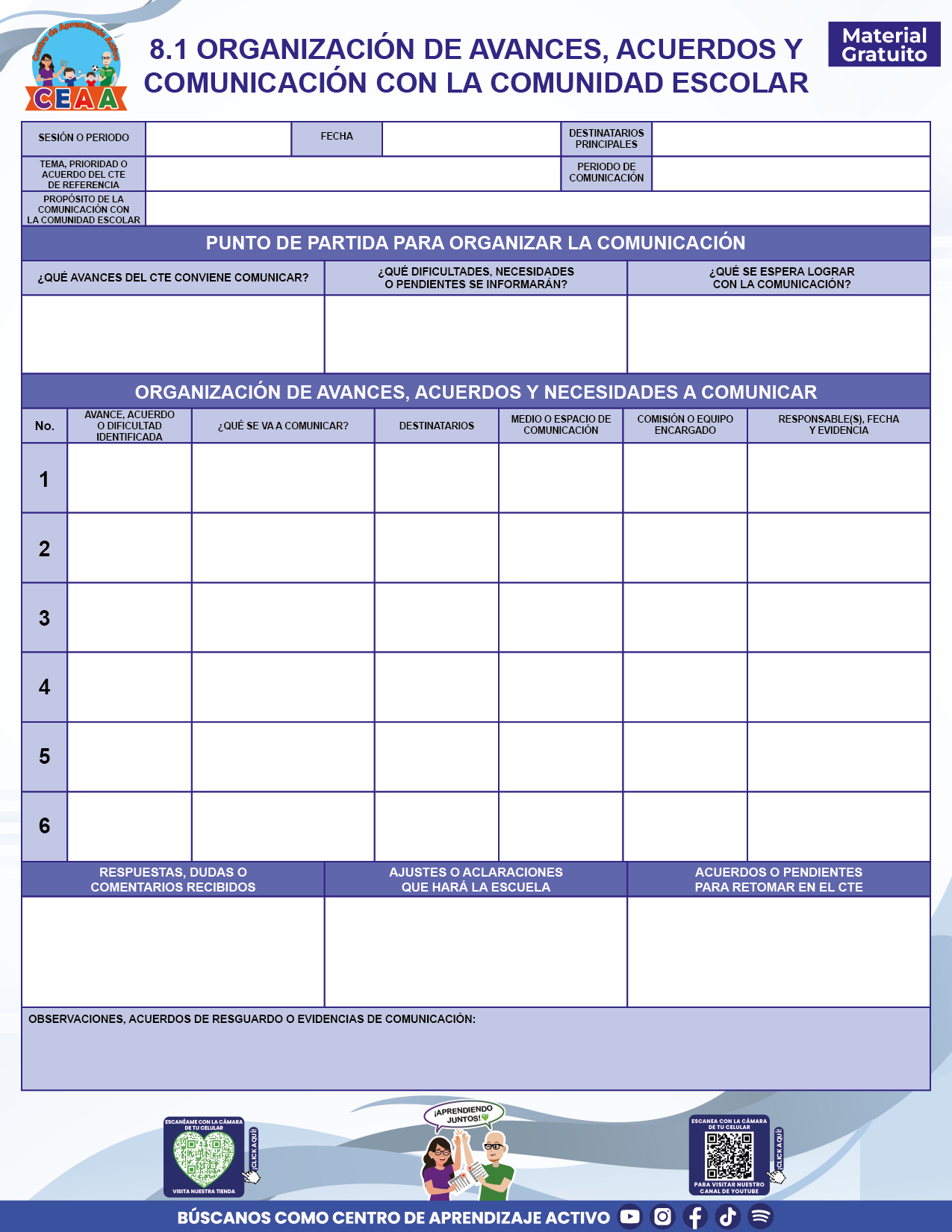 BITÁCORA PARA LA ORGANIZACIÓN Y SEGUIMIENTO DEL CONSEJO TÉCNICO ESCOLAR en PDF