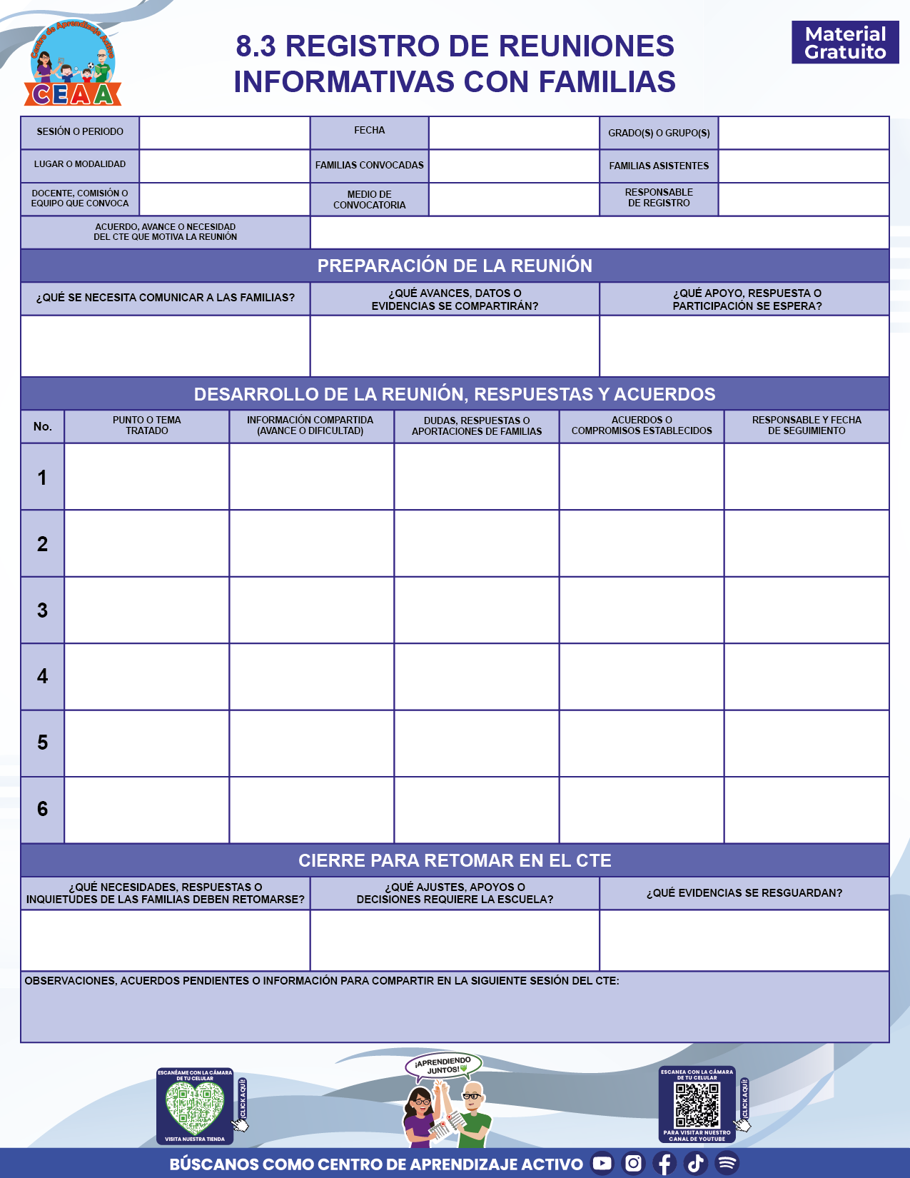 BITÁCORA PARA LA ORGANIZACIÓN Y SEGUIMIENTO DEL CONSEJO TÉCNICO ESCOLAR en PDF