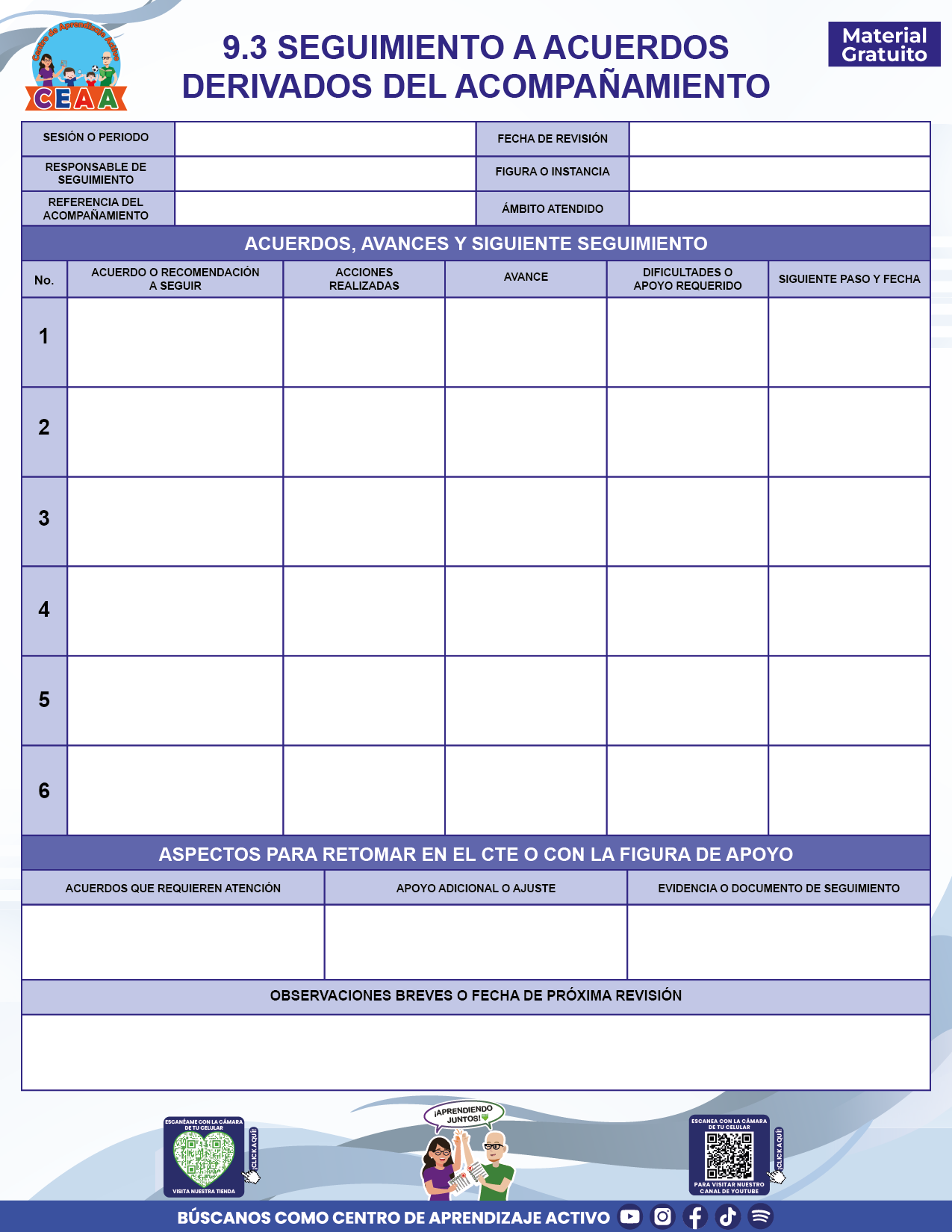 BITÁCORA PARA LA ORGANIZACIÓN Y SEGUIMIENTO DEL CONSEJO TÉCNICO ESCOLAR en PDF