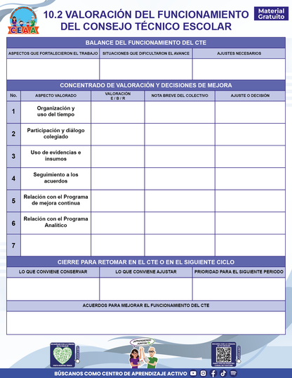 BITÁCORA PARA LA ORGANIZACIÓN Y SEGUIMIENTO DEL CONSEJO TÉCNICO ESCOLAR en PDF