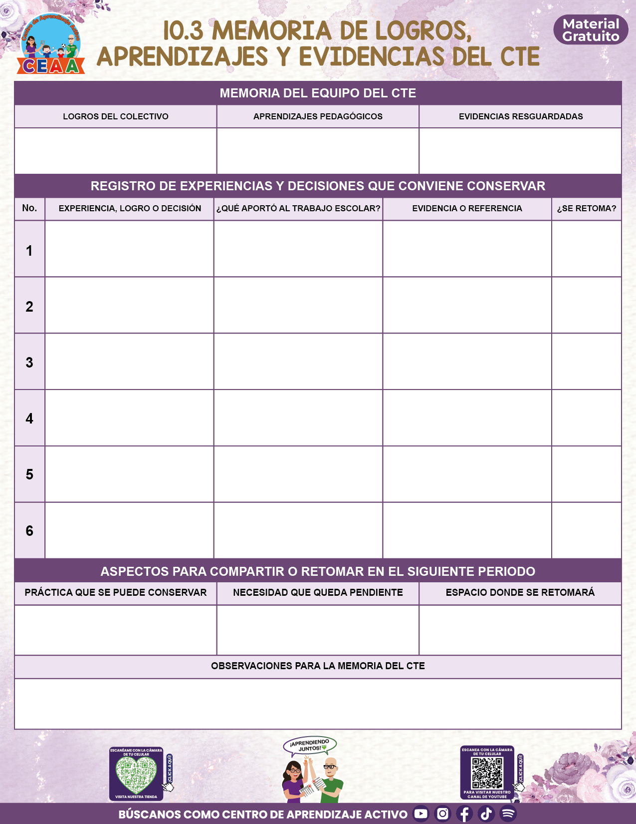 BITÁCORA PARA LA ORGANIZACIÓN Y SEGUIMIENTO DEL CONSEJO TÉCNICO ESCOLAR V3 en PDF