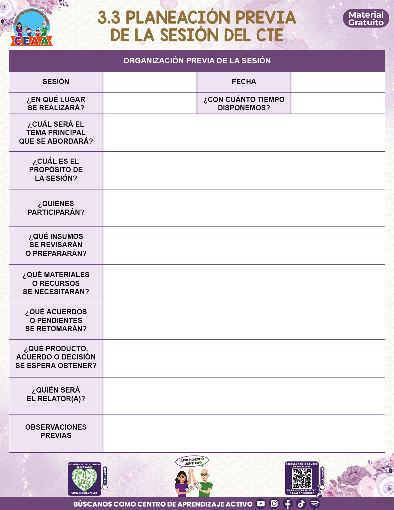 BITÁCORA PARA LA ORGANIZACIÓN Y SEGUIMIENTO DEL CONSEJO TÉCNICO ESCOLAR V3 en PDF