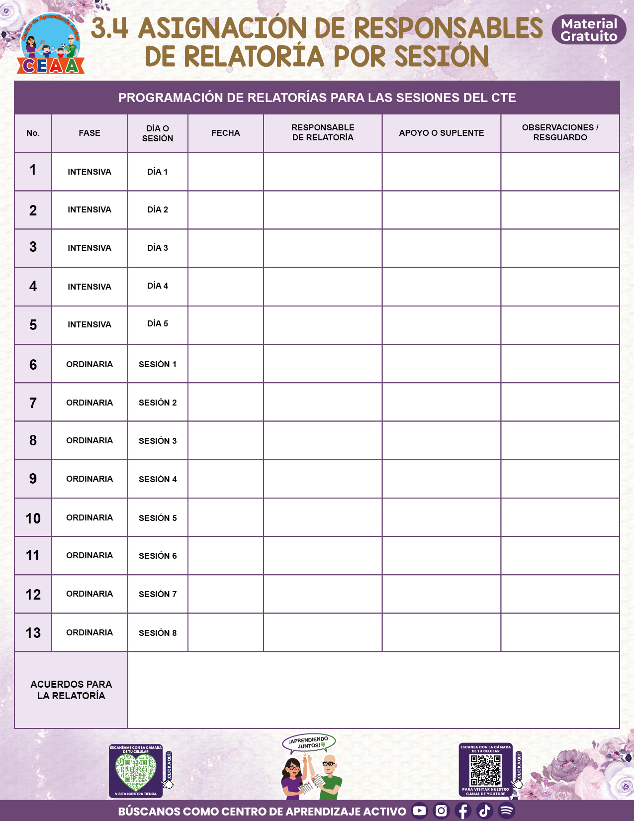BITÁCORA PARA LA ORGANIZACIÓN Y SEGUIMIENTO DEL CONSEJO TÉCNICO ESCOLAR V3 en PDF