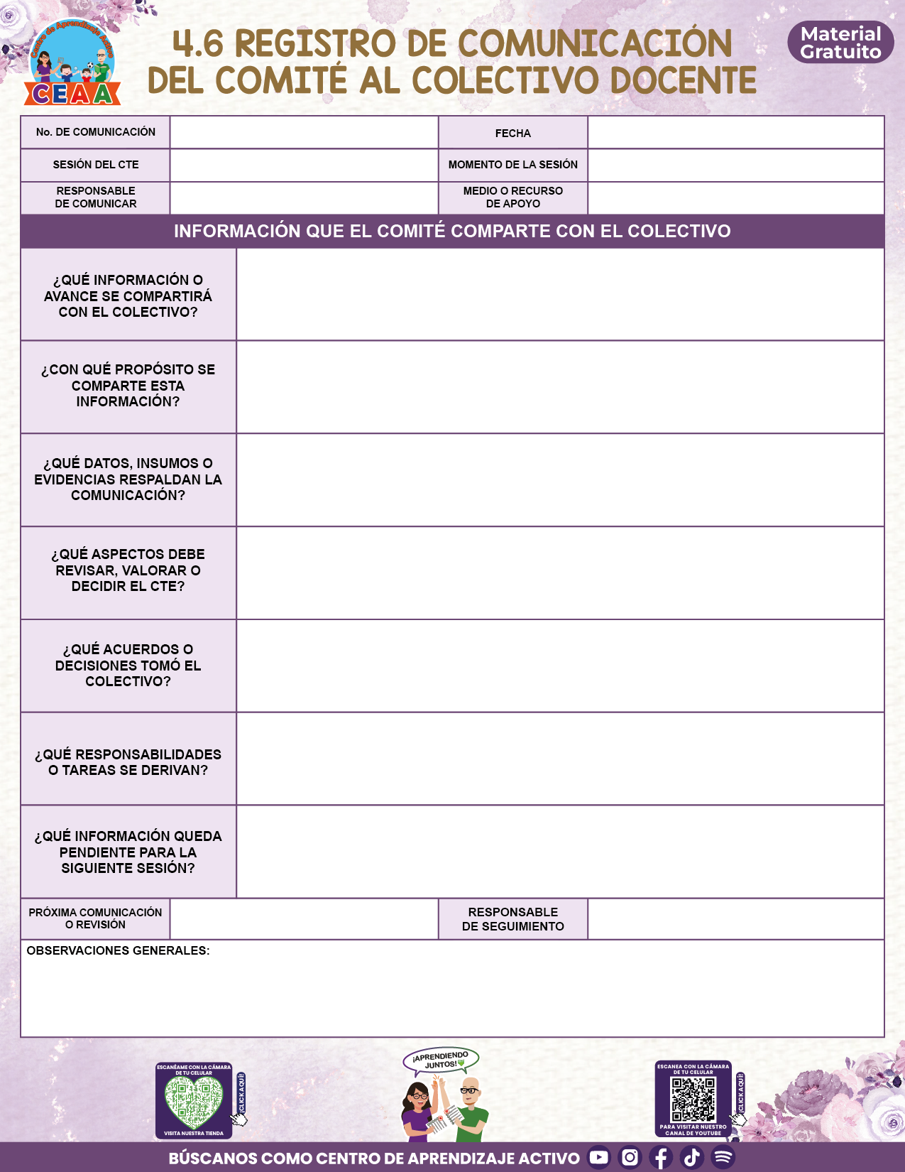 BITÁCORA PARA LA ORGANIZACIÓN Y SEGUIMIENTO DEL CONSEJO TÉCNICO ESCOLAR V3 en PDF