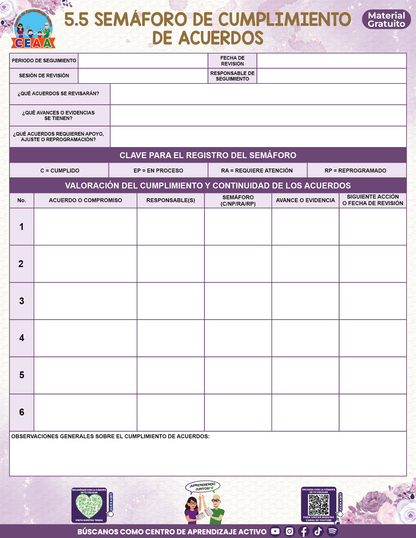 BITÁCORA PARA LA ORGANIZACIÓN Y SEGUIMIENTO DEL CONSEJO TÉCNICO ESCOLAR V3 en PDF