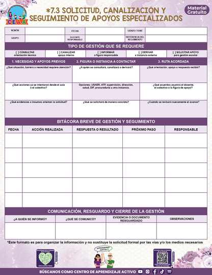 BITÁCORA PARA LA ORGANIZACIÓN Y SEGUIMIENTO DEL CONSEJO TÉCNICO ESCOLAR V3 en PDF