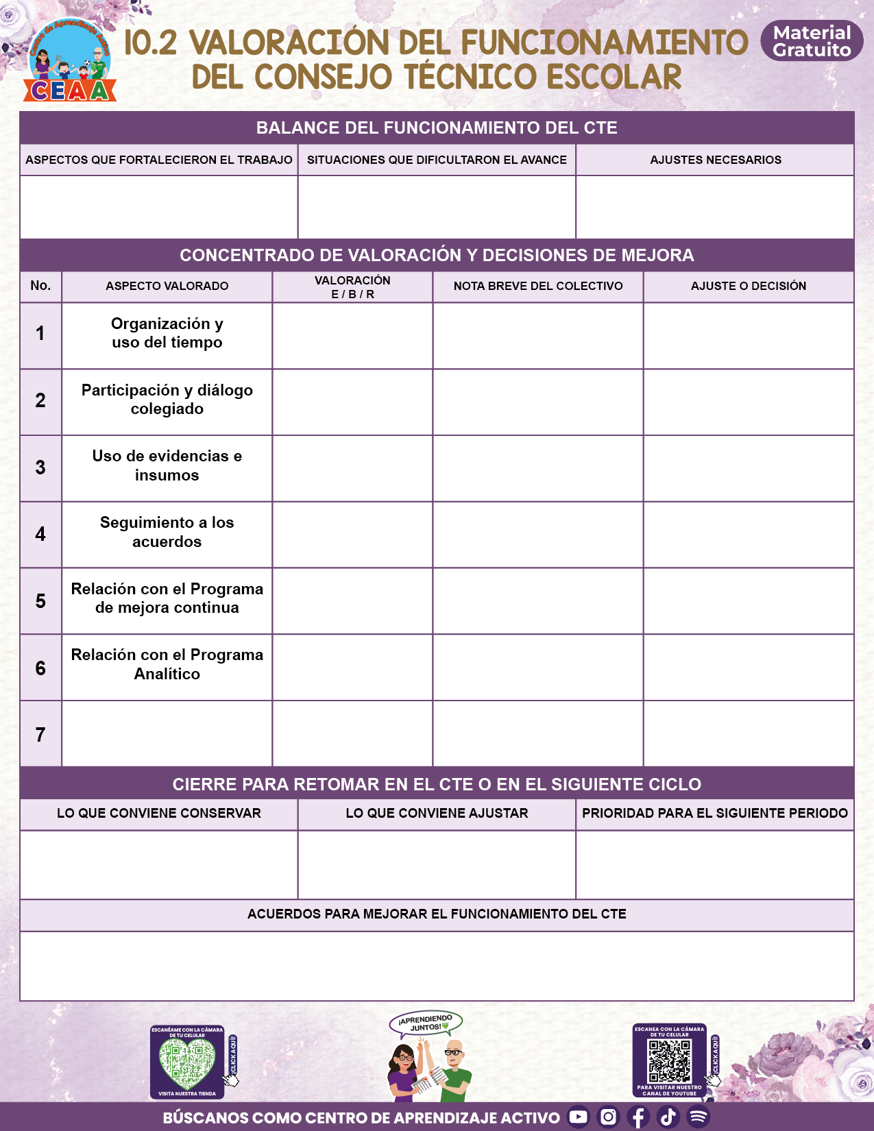 BITÁCORA PARA LA ORGANIZACIÓN Y SEGUIMIENTO DEL CONSEJO TÉCNICO ESCOLAR V3 en PDF