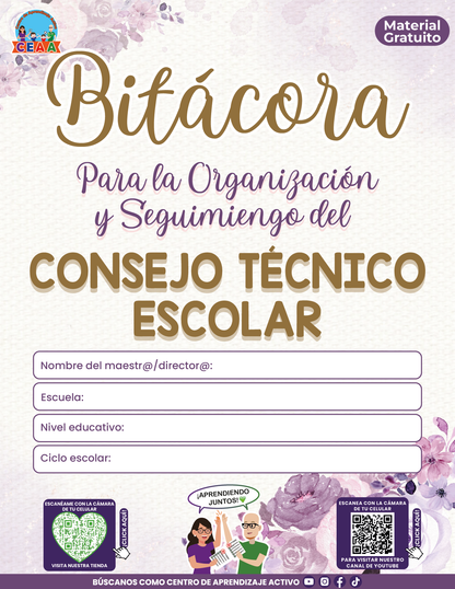 BITÁCORA PARA LA ORGANIZACIÓN Y SEGUIMIENTO DEL CONSEJO TÉCNICO ESCOLAR V3 en PDF